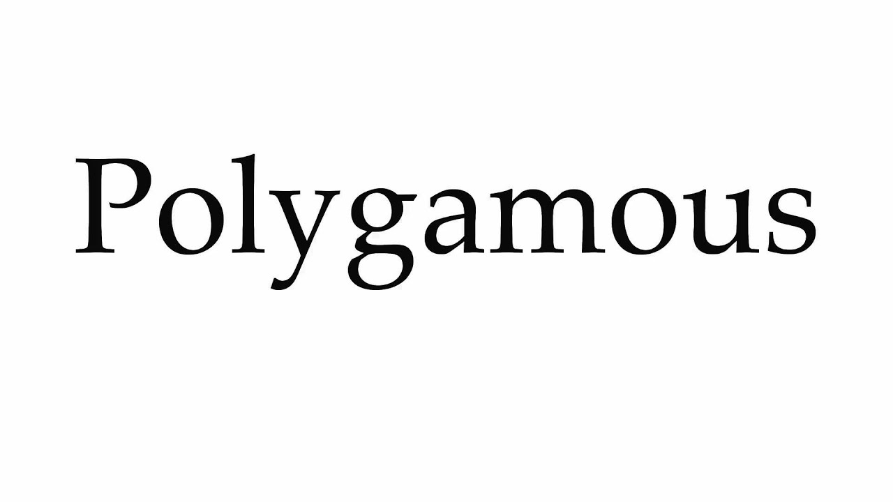 polygamous pronunciation