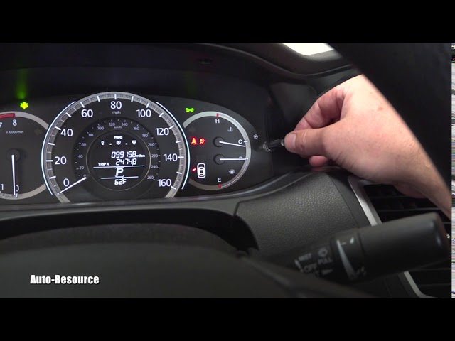 how to reset oil light on 2013 honda accord