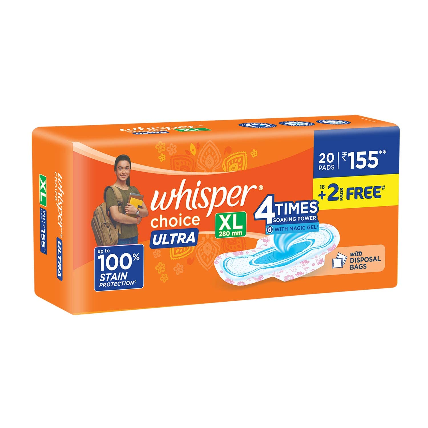 whisper ultra xl price