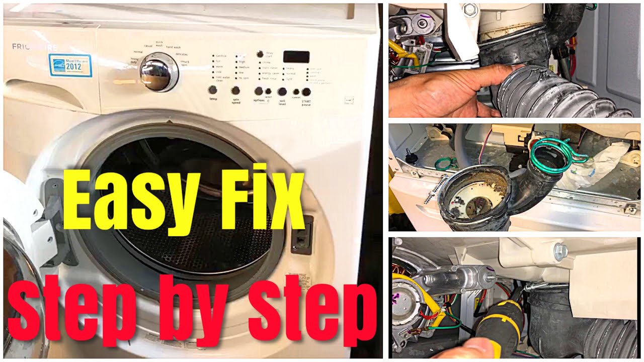 frigidaire washing machine not draining