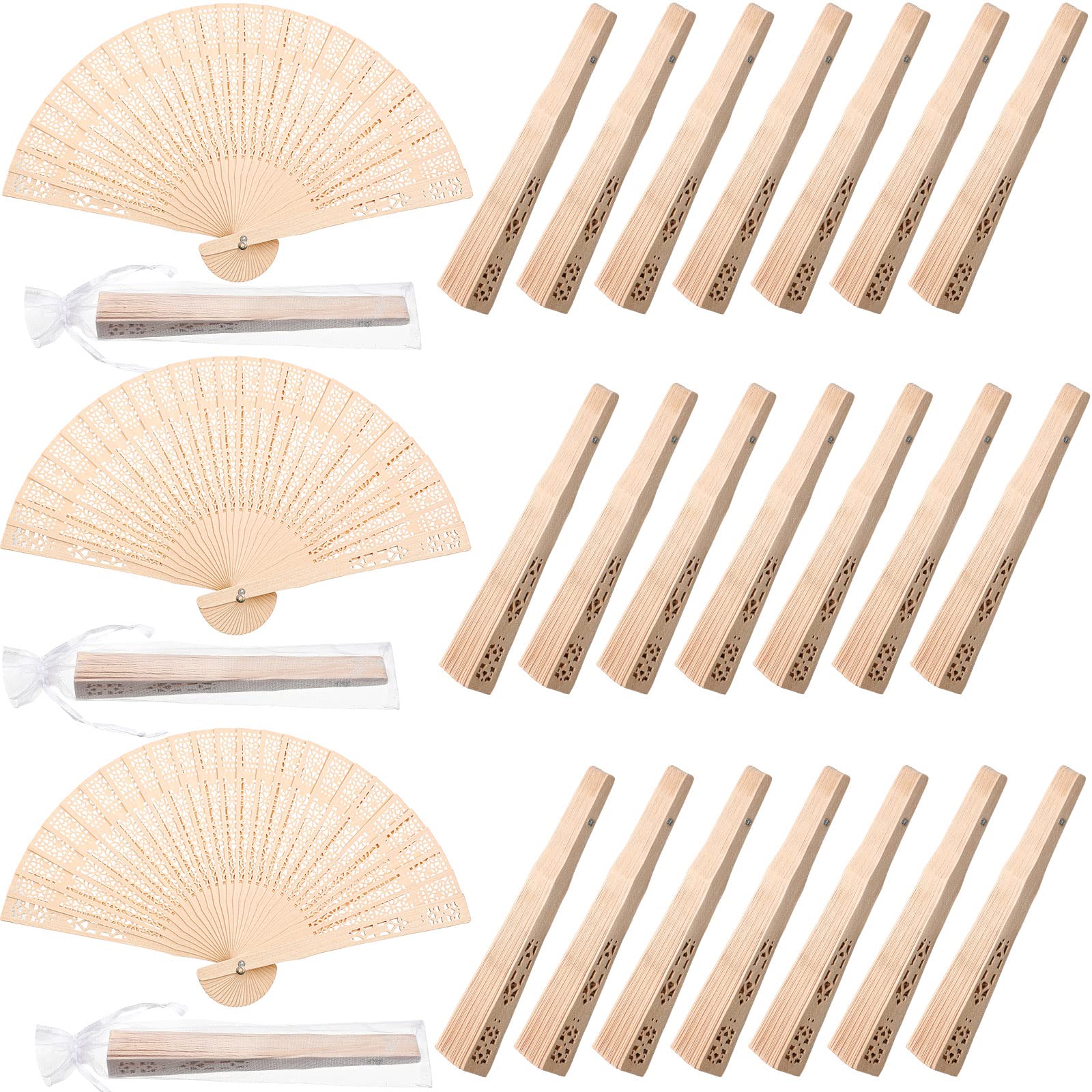 wooden fans for wedding