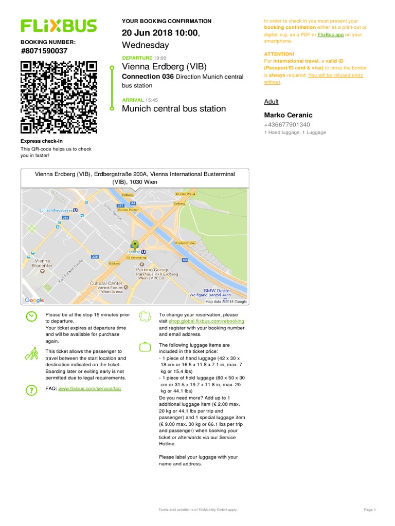 flixbus ticket