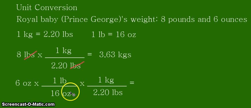 kilograms to lbs and oz