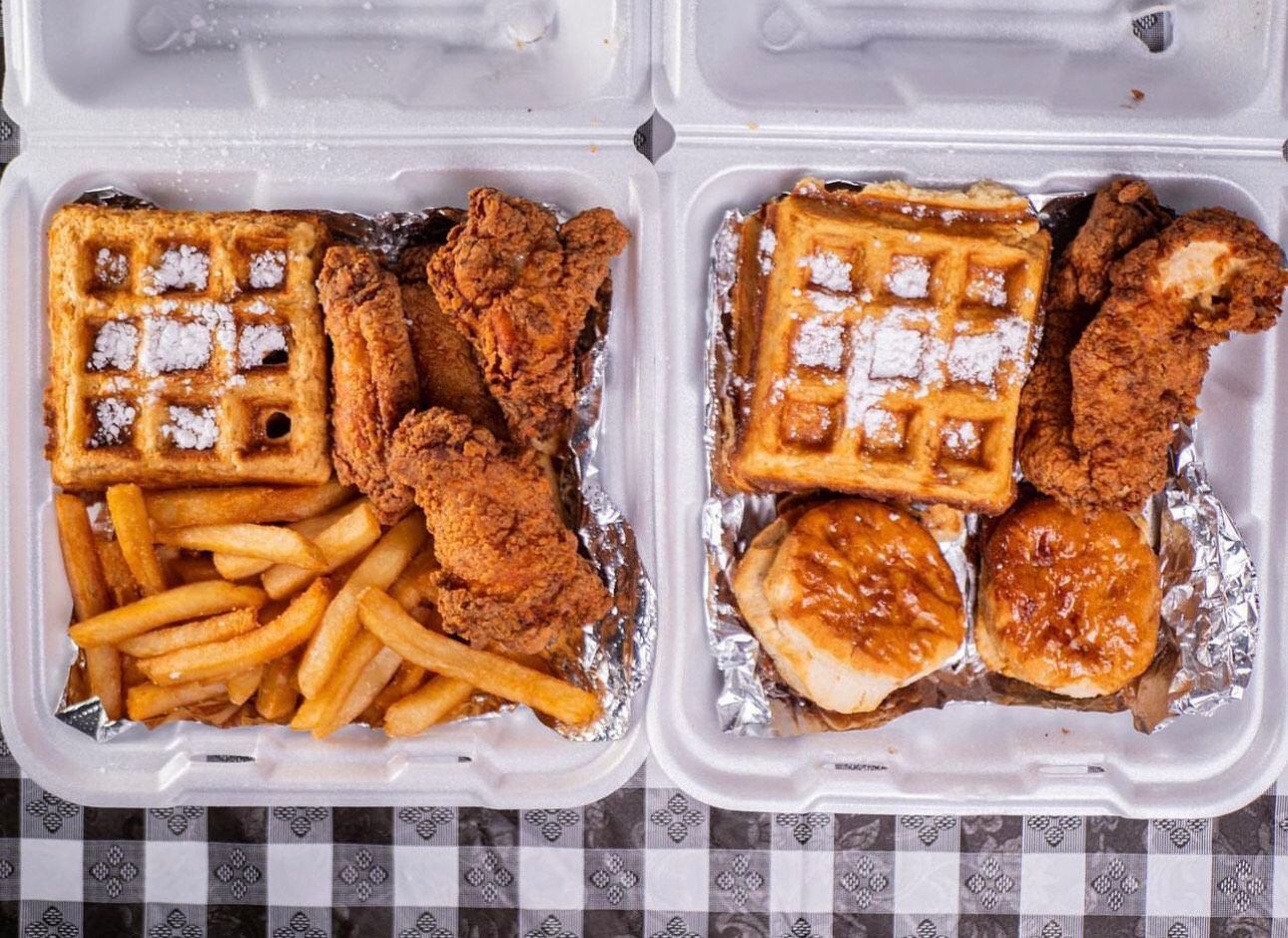 house of chicken and waffles crossword