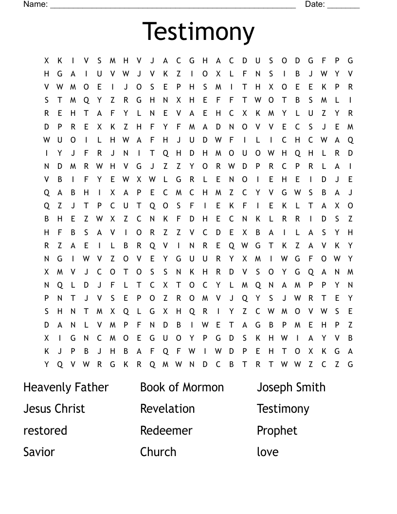 testimony crossword clue