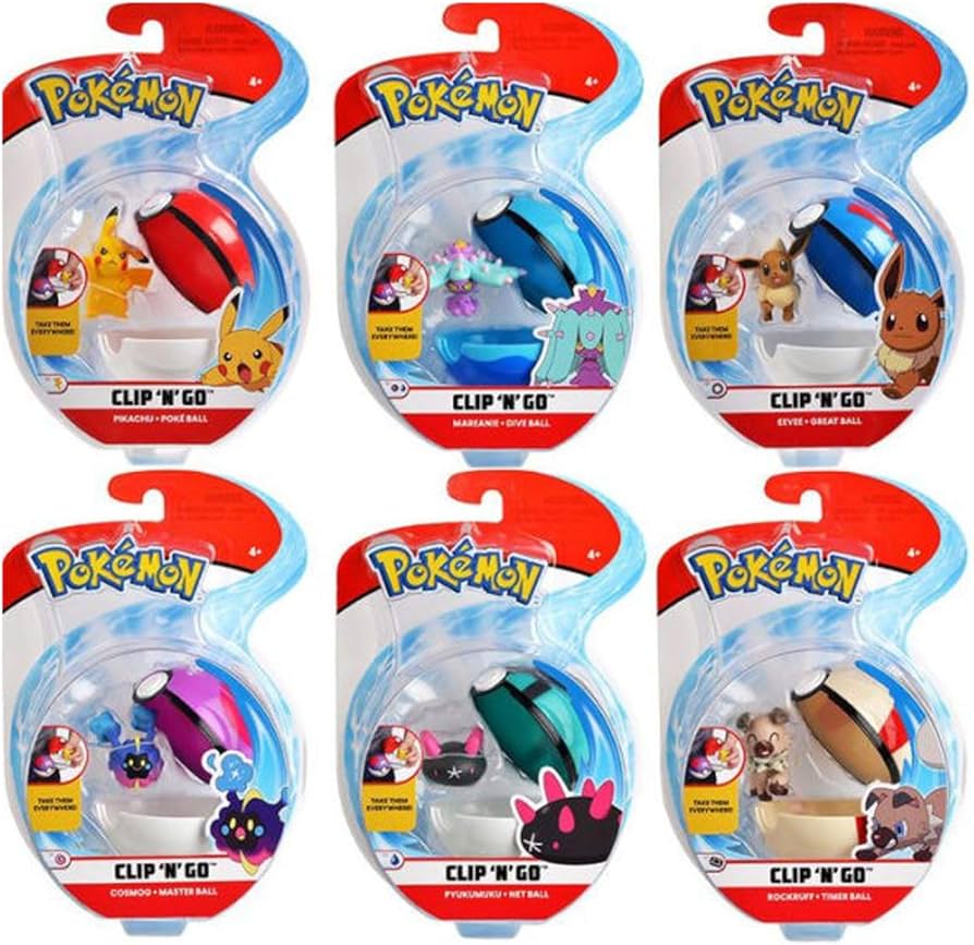 pokemon clip and go balls