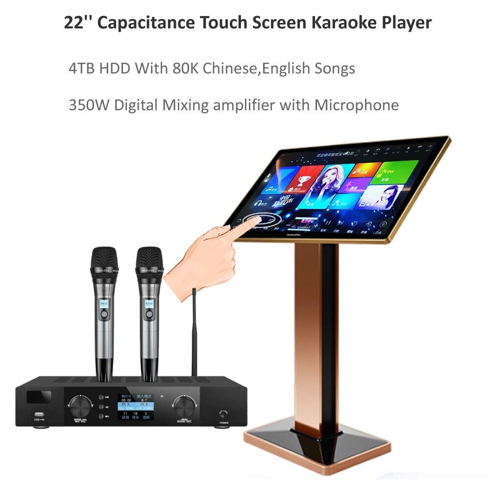 karaoke system with screen