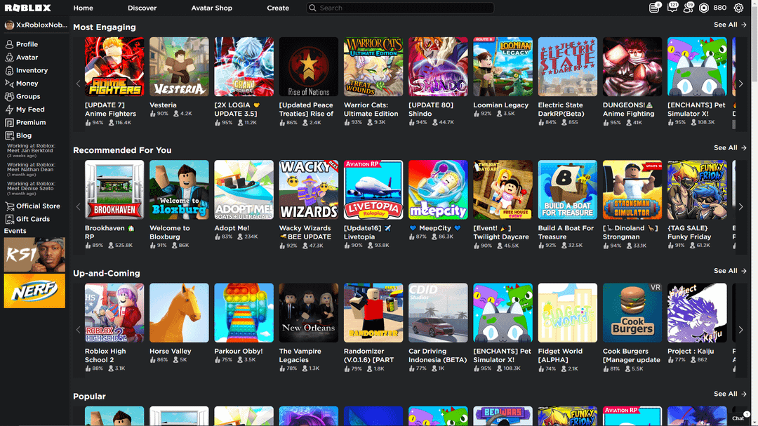 games on roblox to play when bored