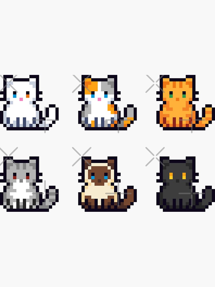 gatito pixel art