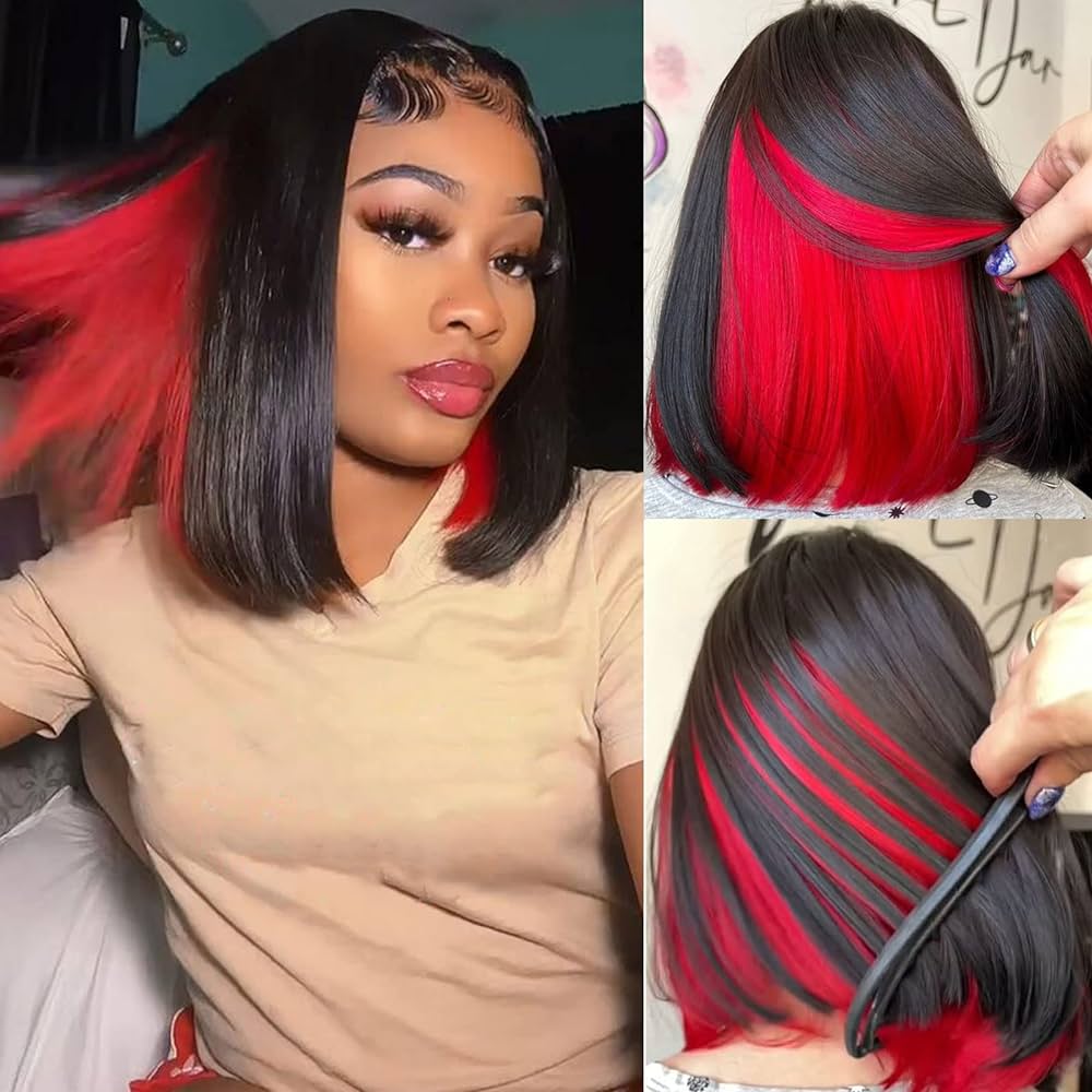 red hair bob haircut