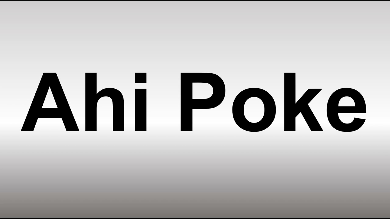 poke pronunciation