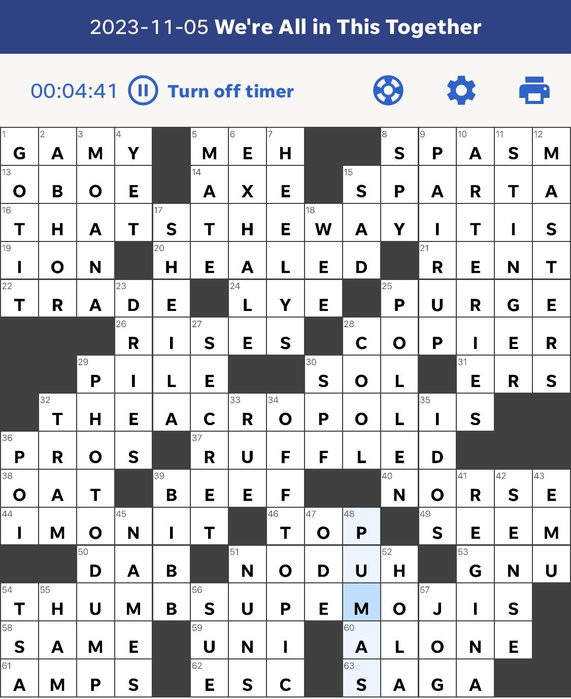 together nyt crossword