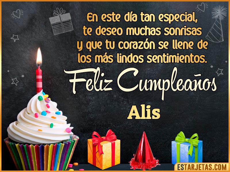 feliz cumpleaños alis