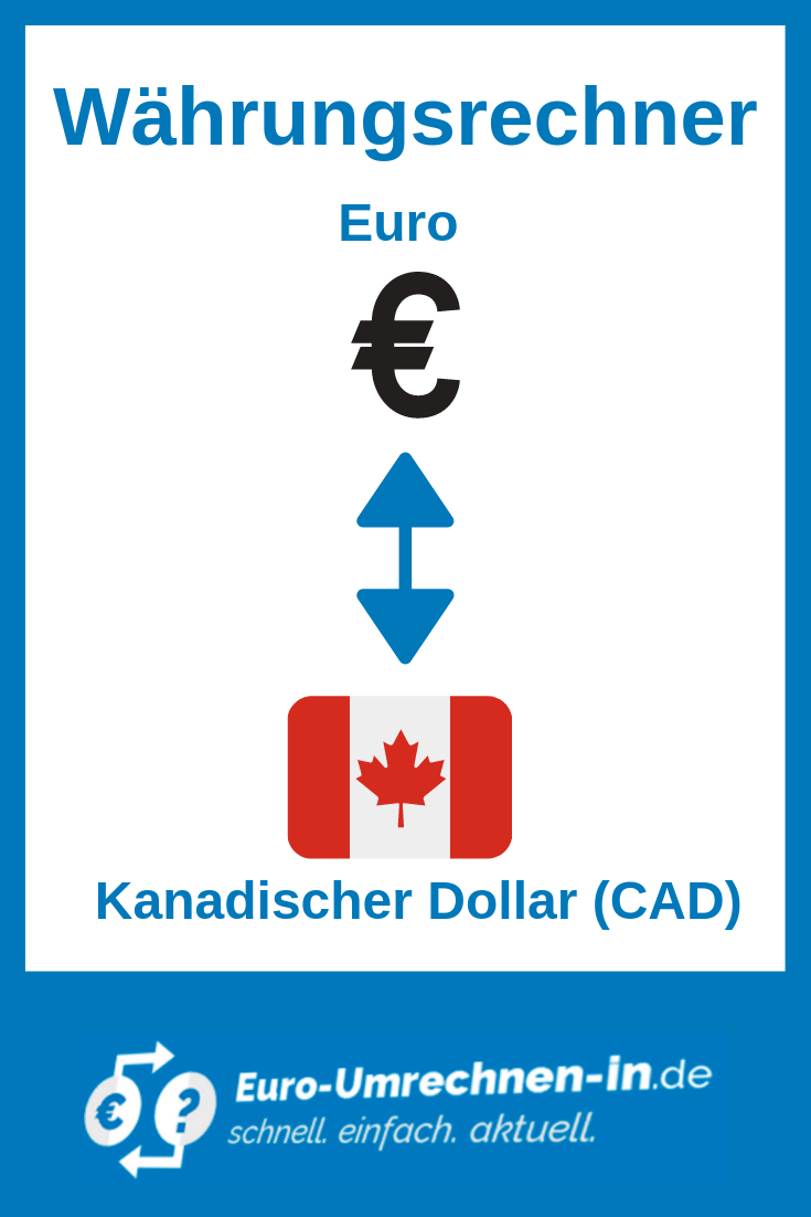 kanadische dollar euro umrechnen