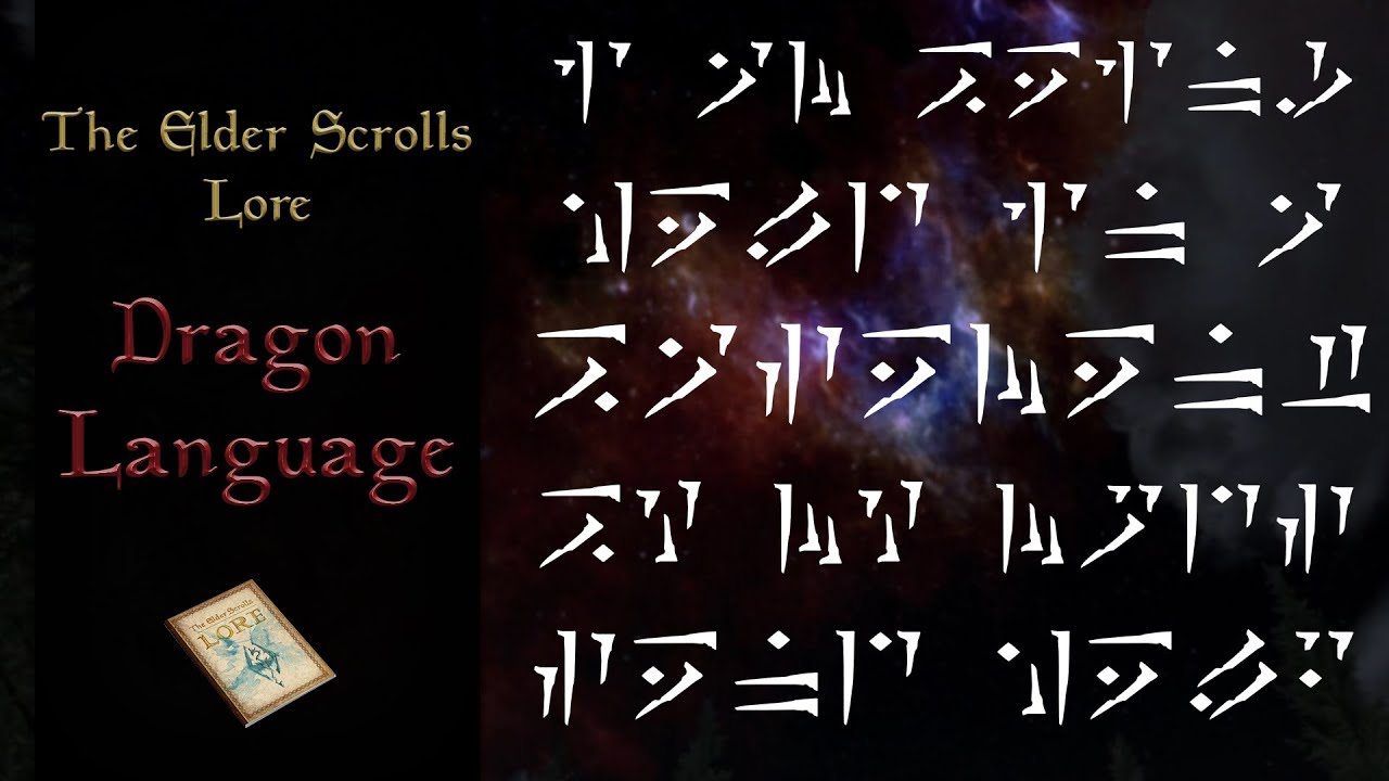 elder scrolls dragon language