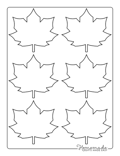 maple leaf printable template