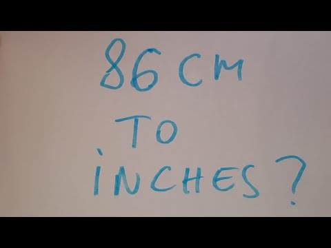 86cm in inches