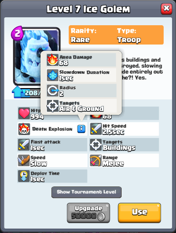 stats for clash royale