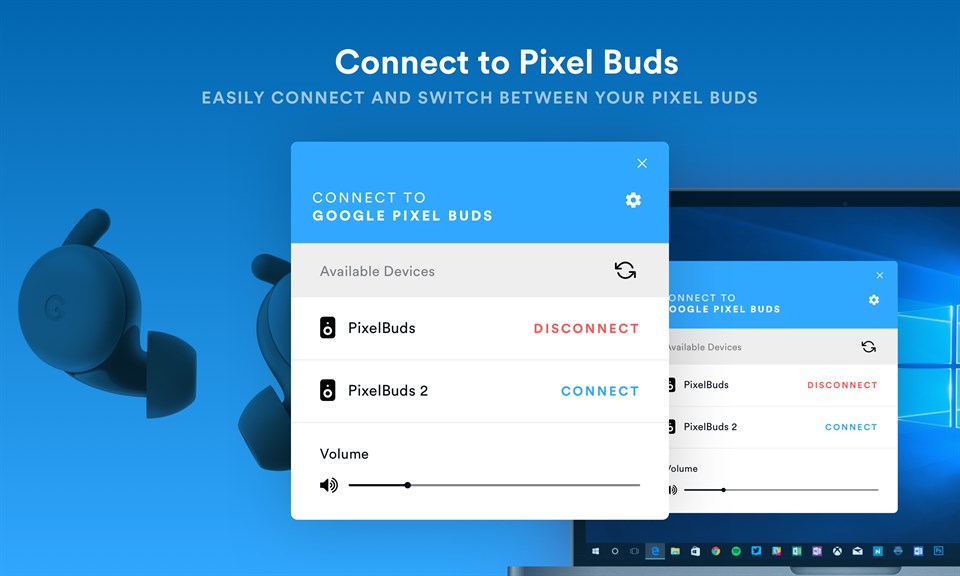 how to connect pixel buds to pc