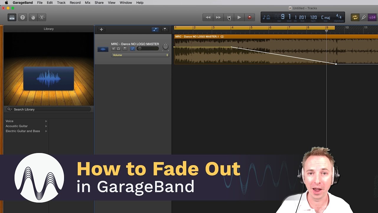 how to fade in garageband