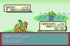 pokemon fire red false swipe