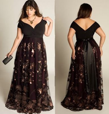 vestidos elegantes tallas grandes