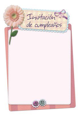 invitacion de cumpleaños mujer para editar