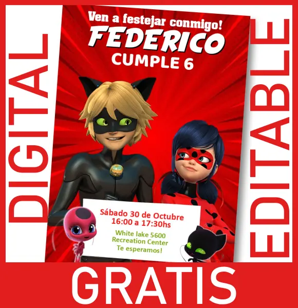 invitaciones de ladybug para whatsapp