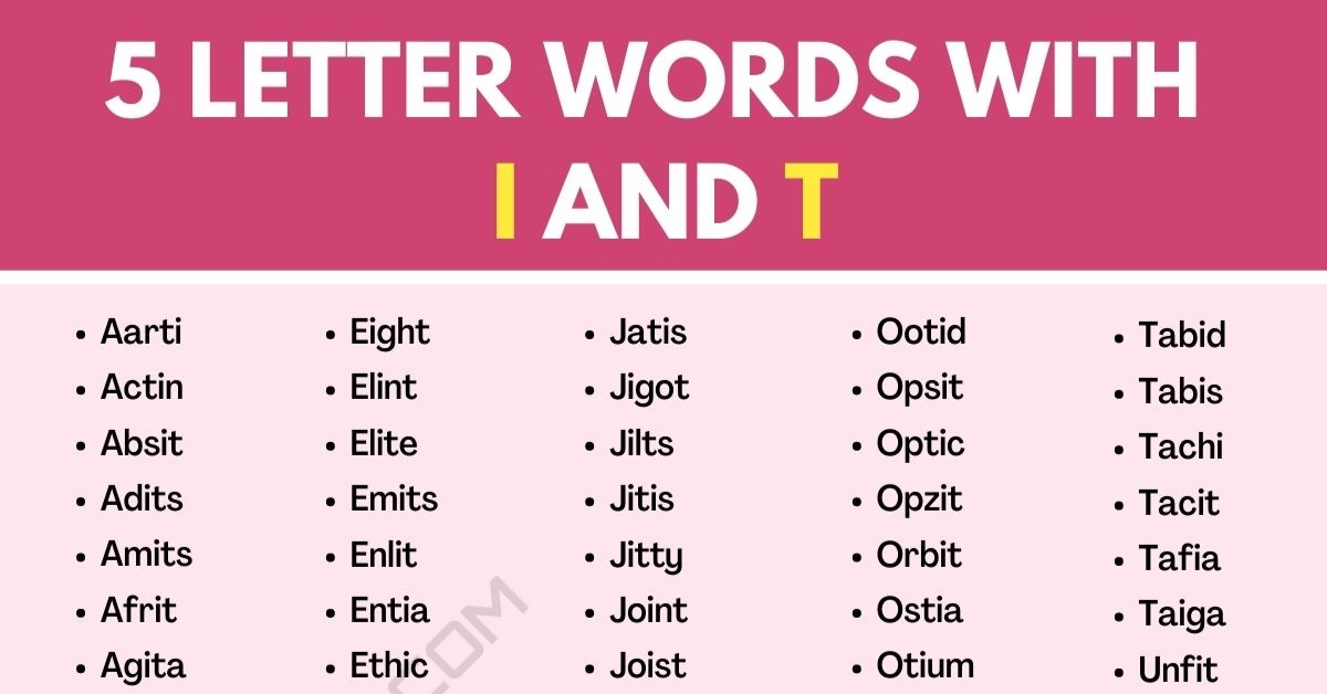 5-letter words with o and t