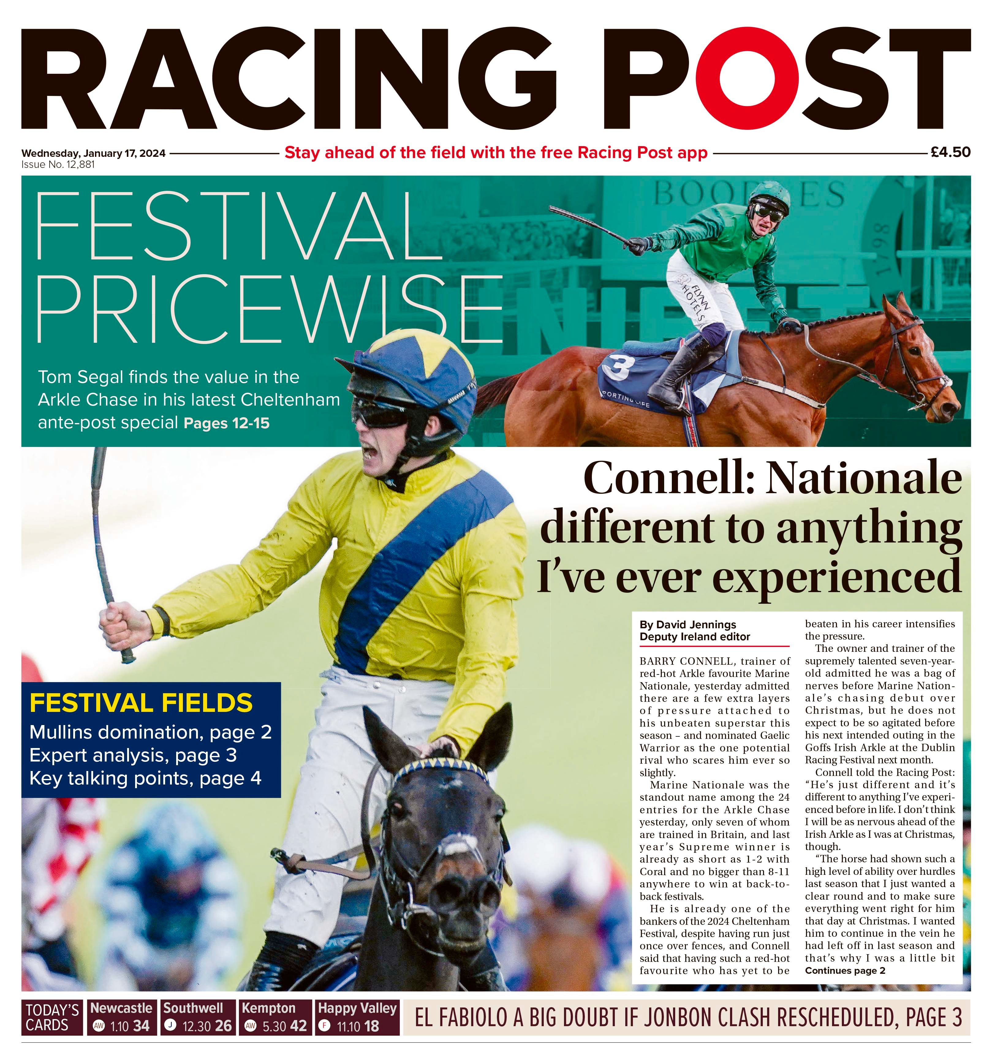 racing post entries today