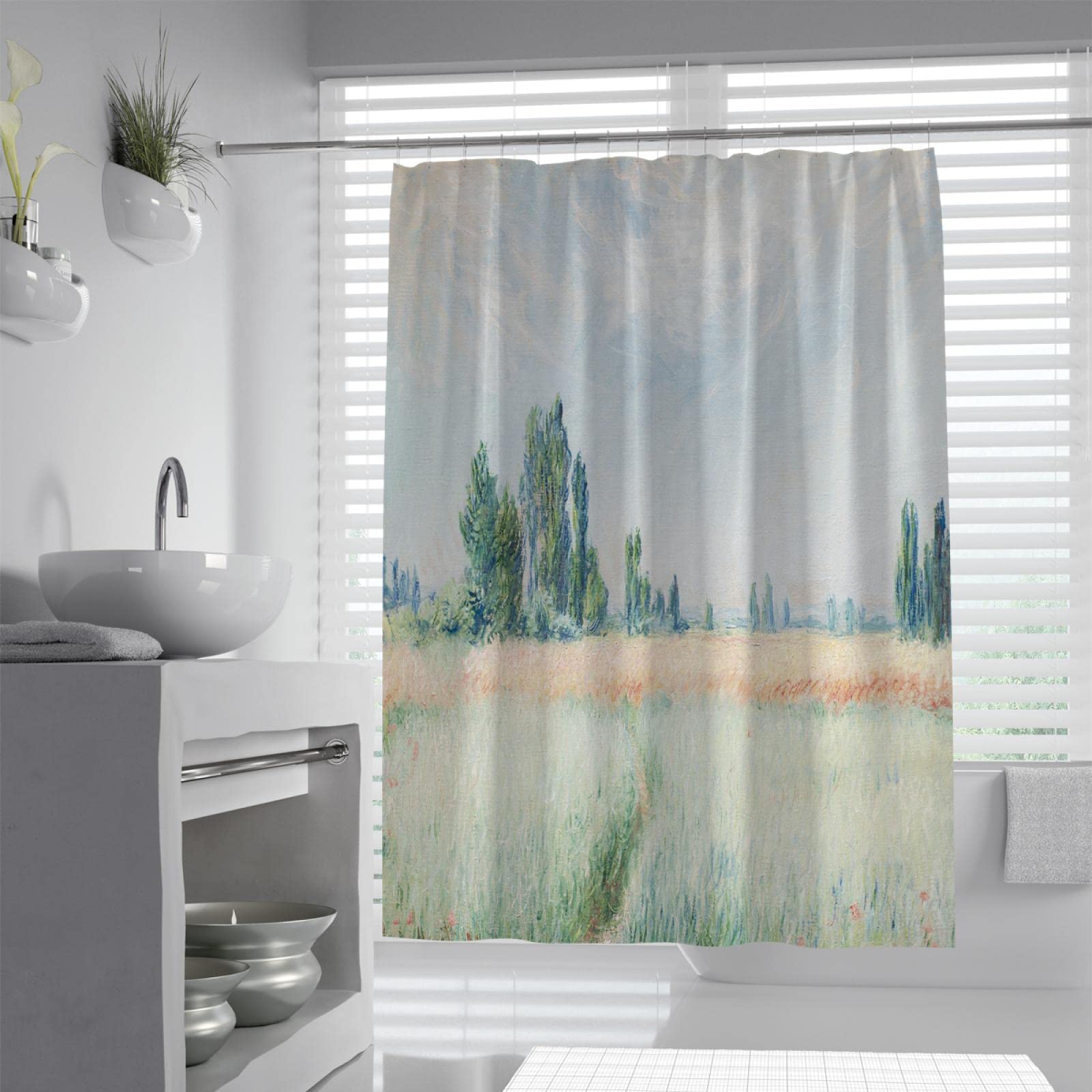 monet shower curtain