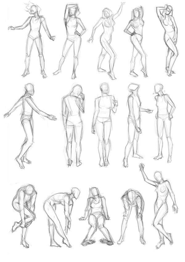 human figure poses