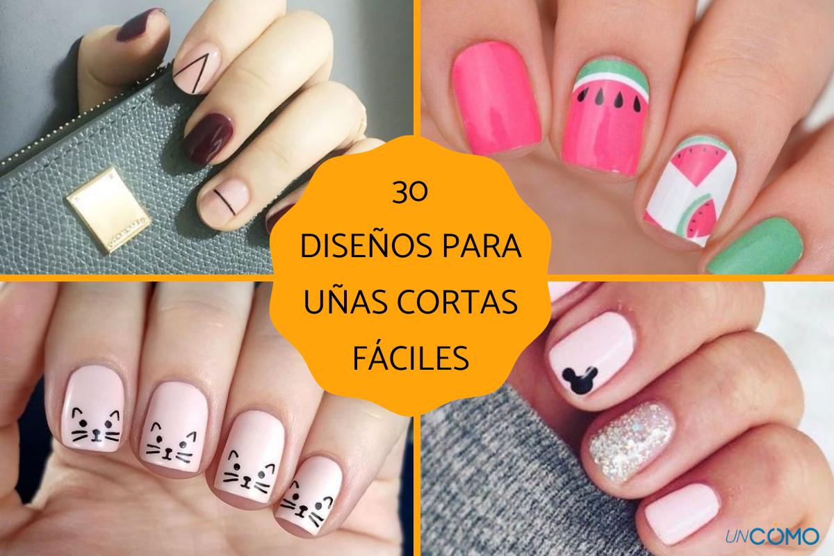 ideas de uñas cortas