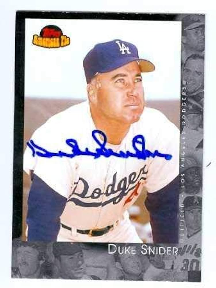 duke snider autographed baseball