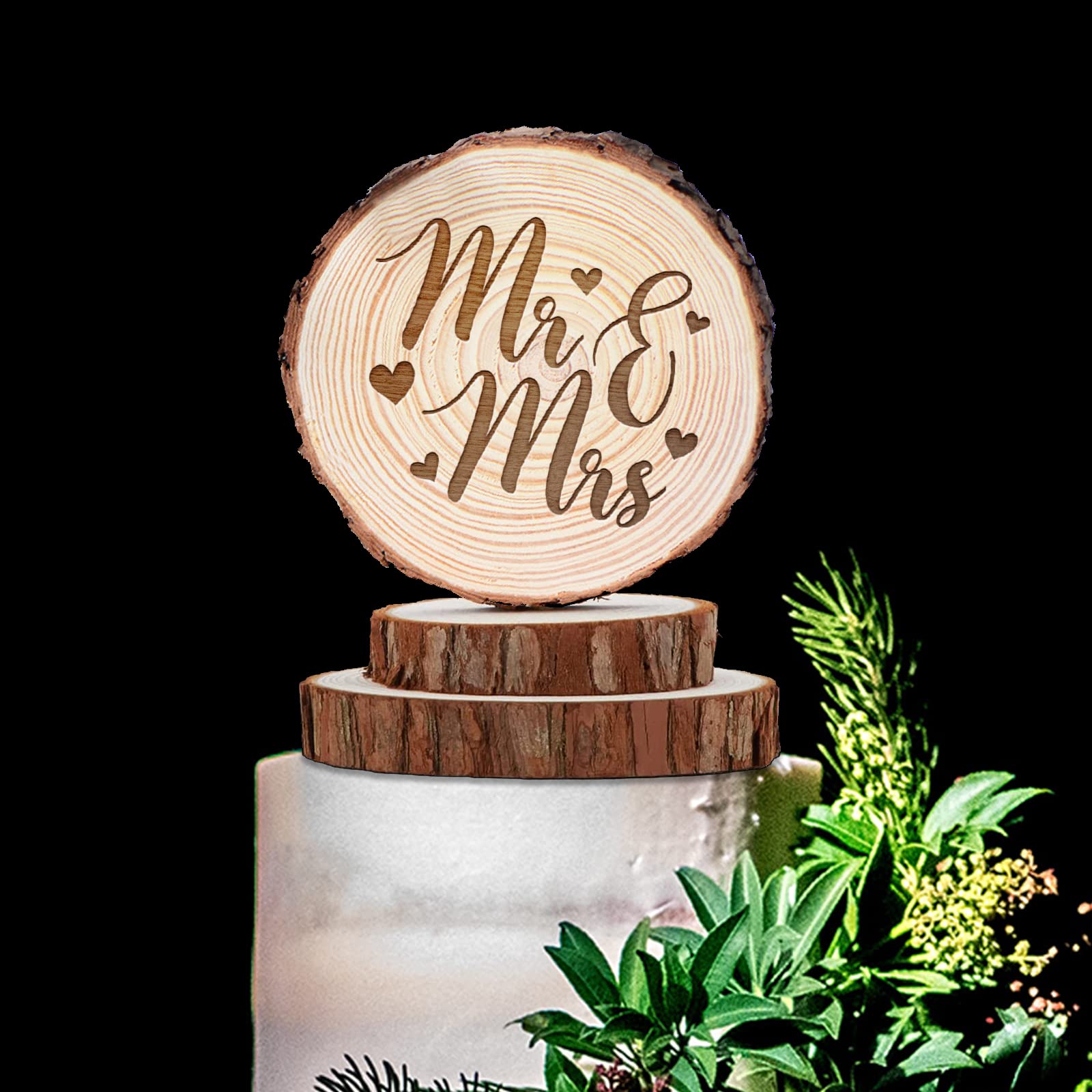 rustic wedding cake toppers