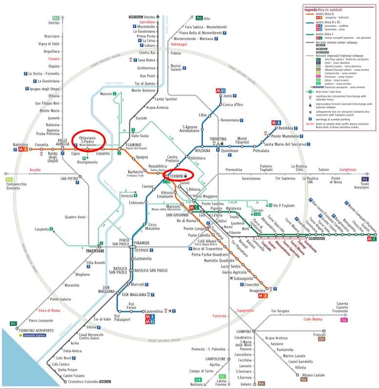 train from ciampino airport to rome