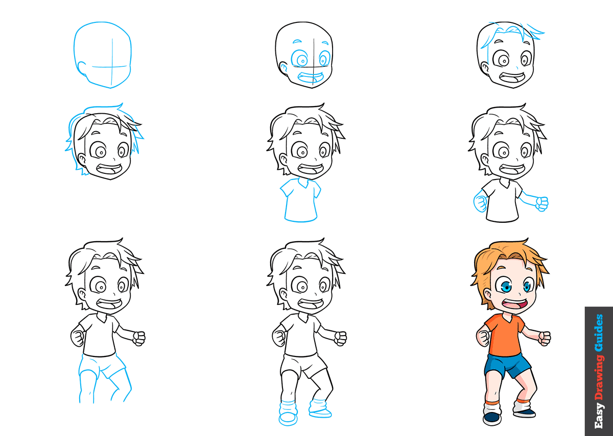 how to draw a boy