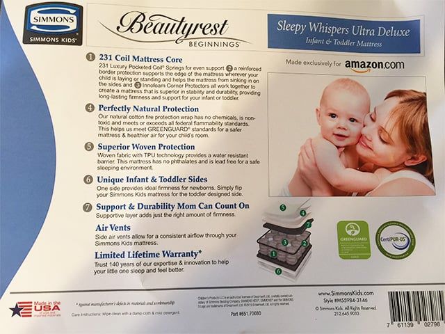 simmons crib mattress reviews