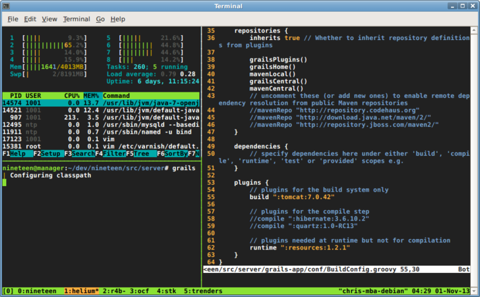 tmux config