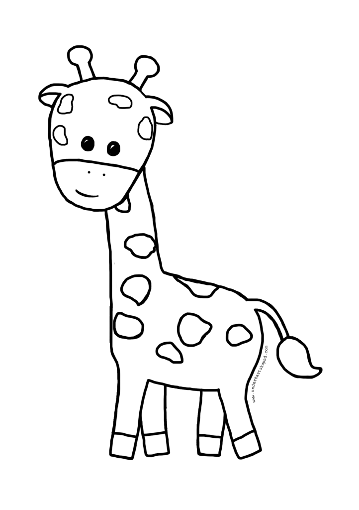 animal easy coloring pages