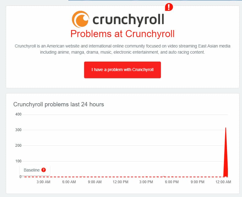 crunchyroll website down