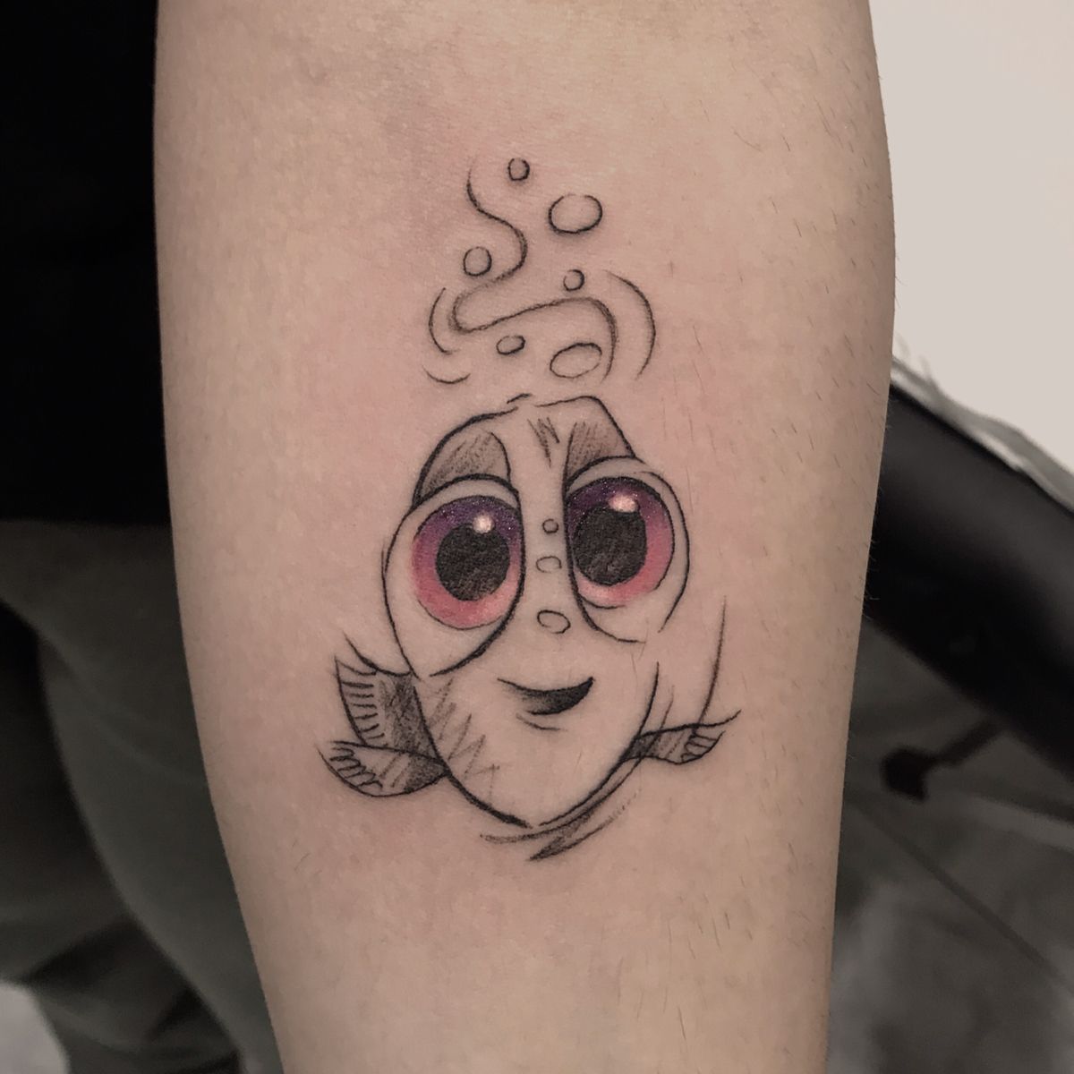 dory tattoo black and white