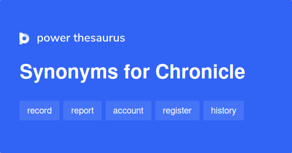 chronicle thesaurus