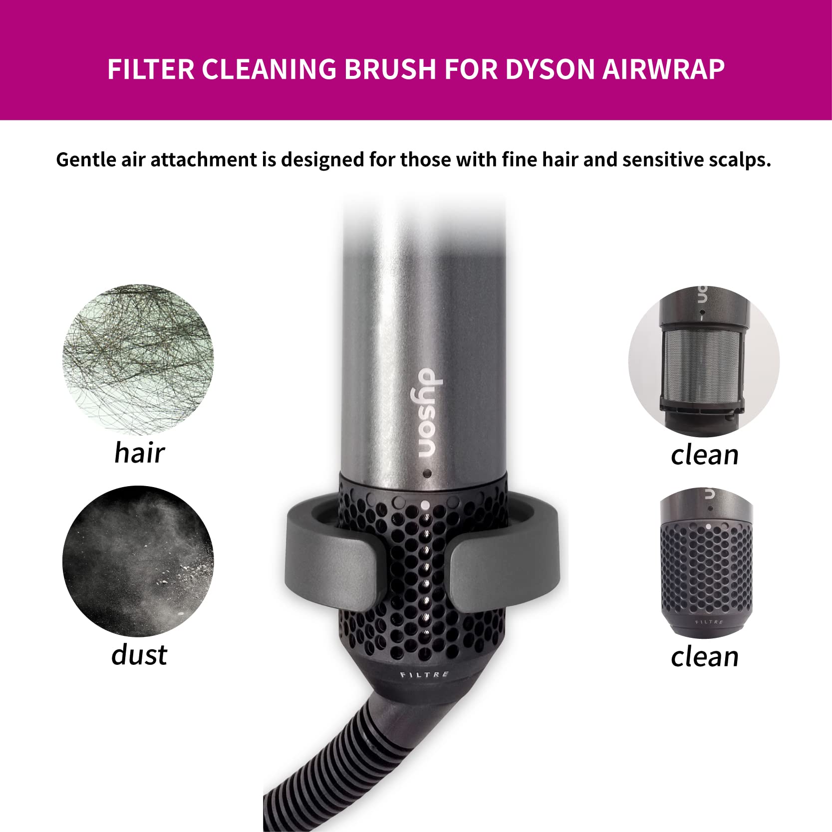 dyson airwrap filter cleaner