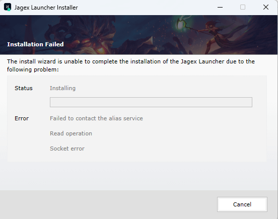 jagex launcher network issue