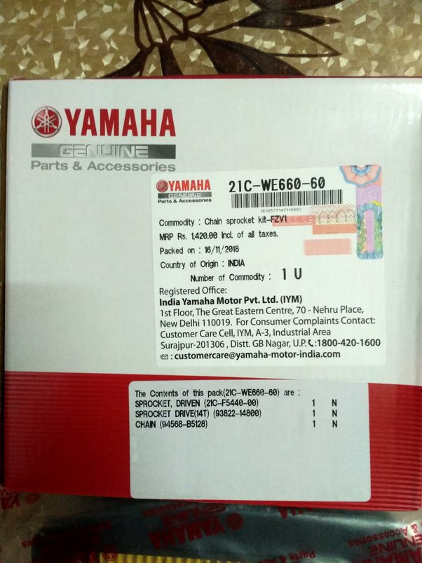 yamaha chain sprocket