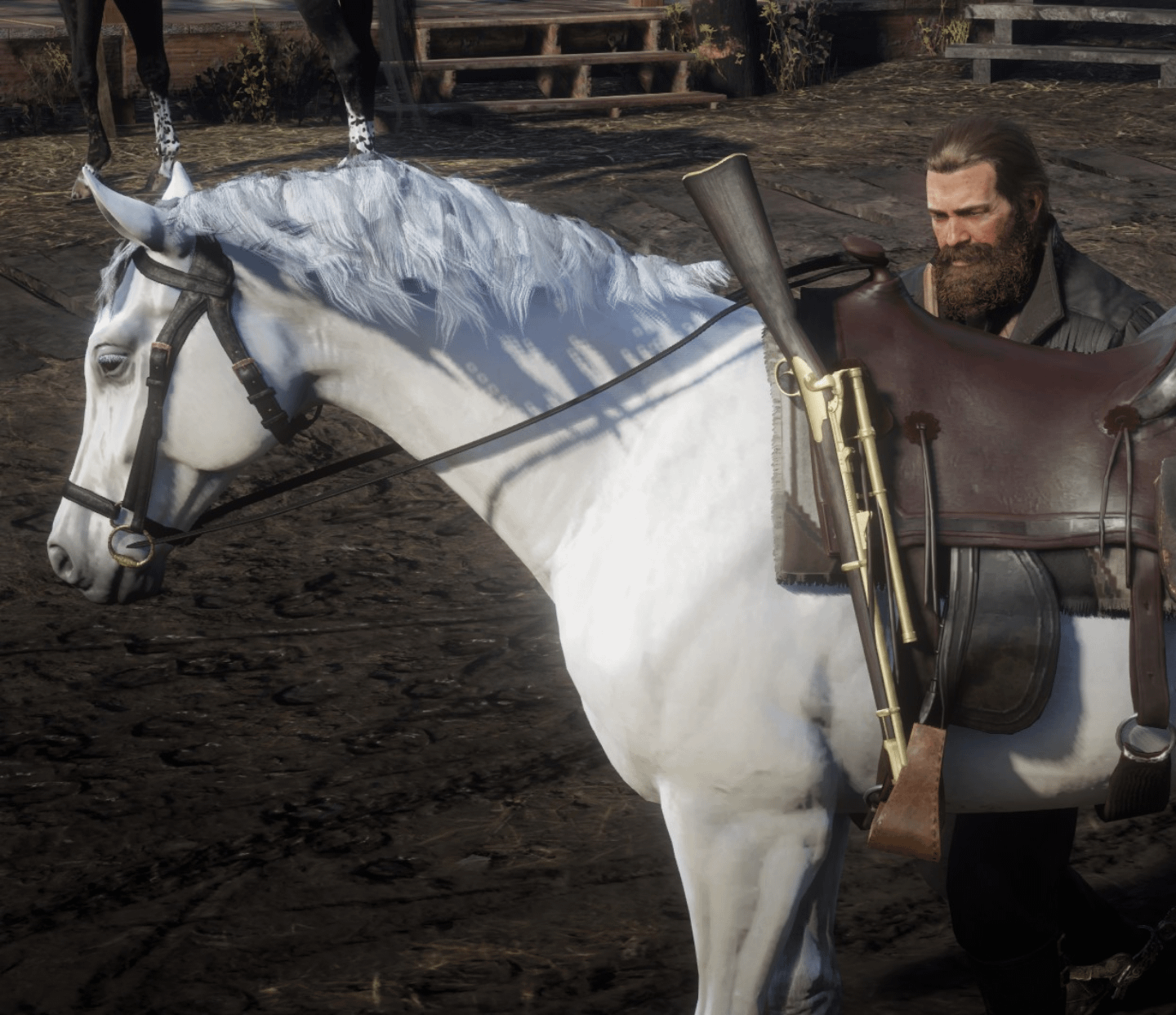 arabian white horse rdr2