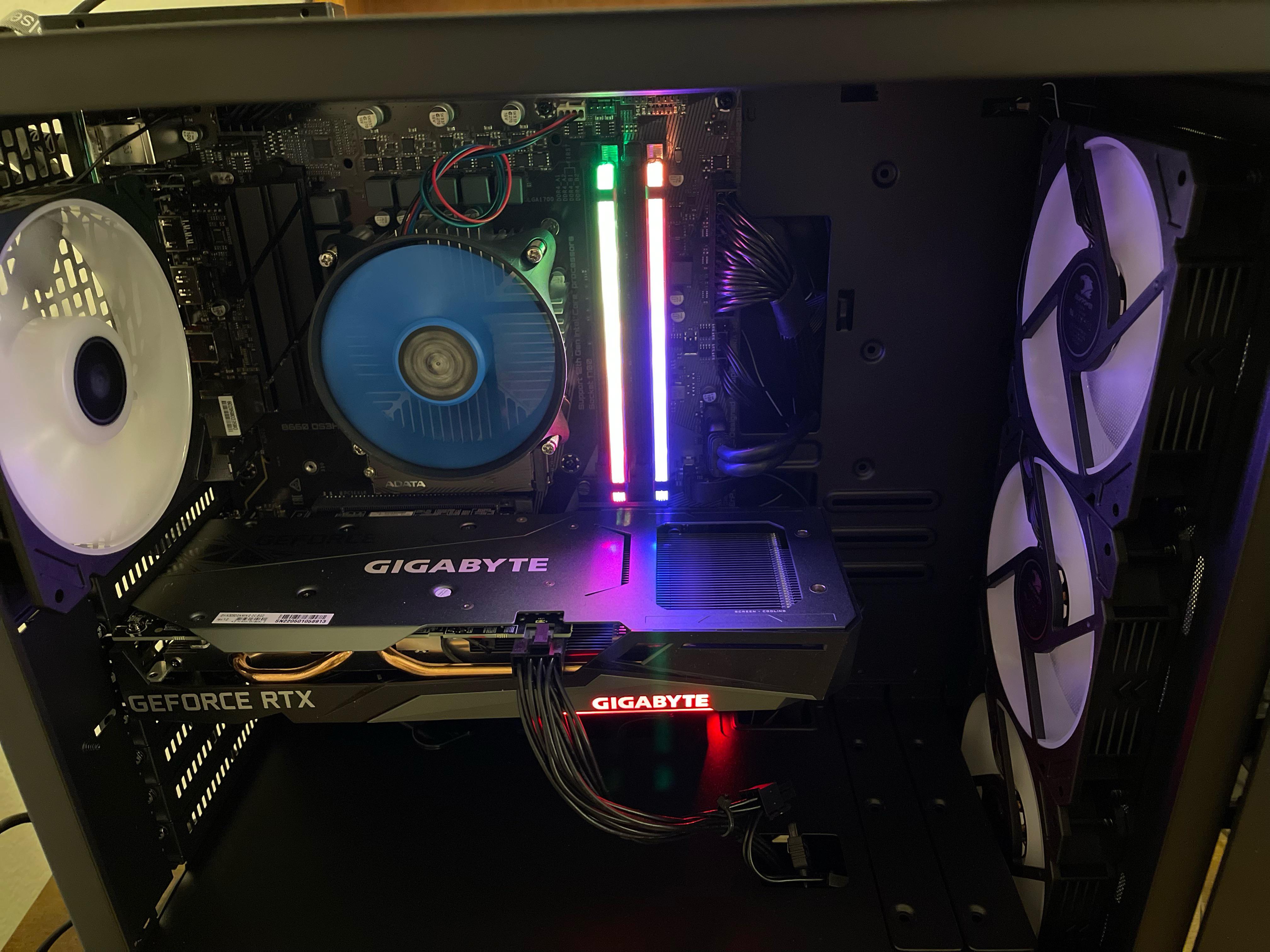 case fans rgb not working