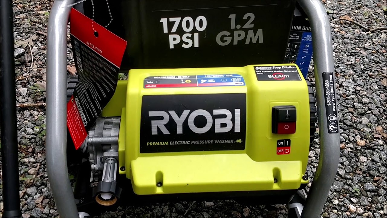 winterizing ryobi pressure washer