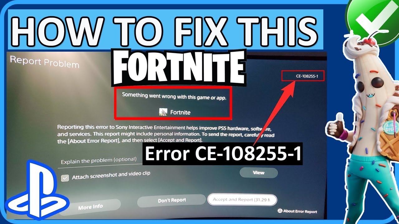 fortnite error ce-108255-1